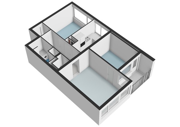 Floorplan - Maassluisstraat 96, 1062 GE Amsterdam